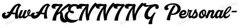 AwAKENNING Personal字体转换